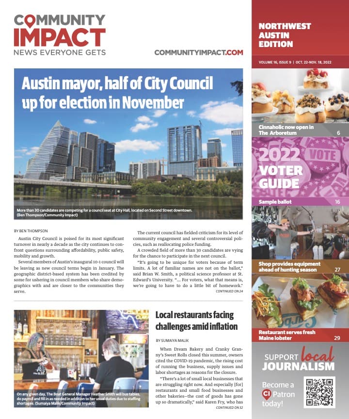 Northwest Austin cover — October 2022