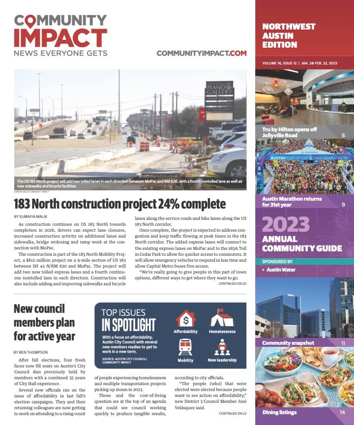 Northwest Austin cover — January 2023