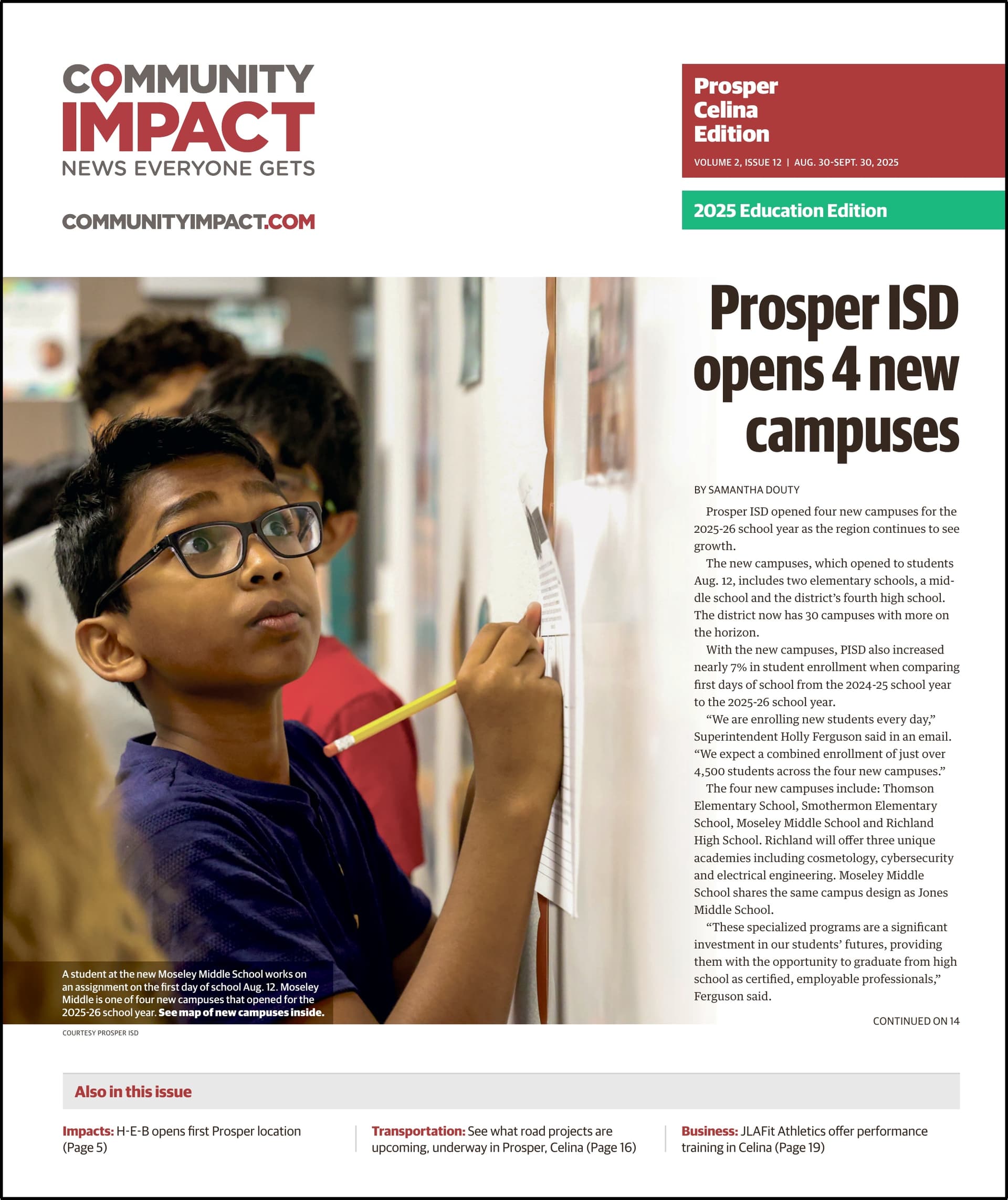 Prosper - Celina cover — August 2025