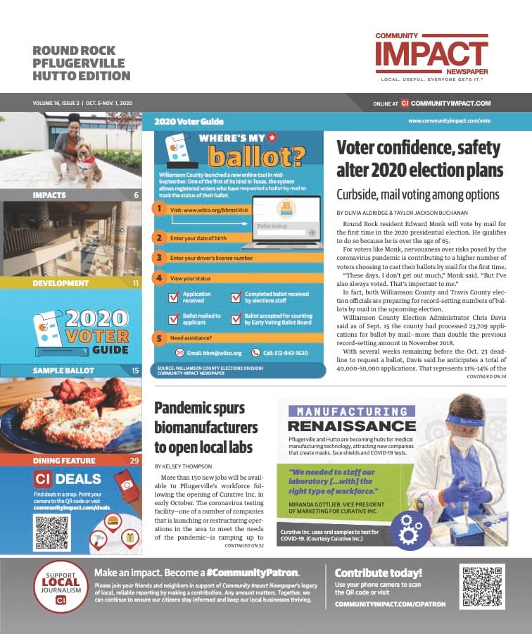 Pflugerville - Hutto cover — October 2020