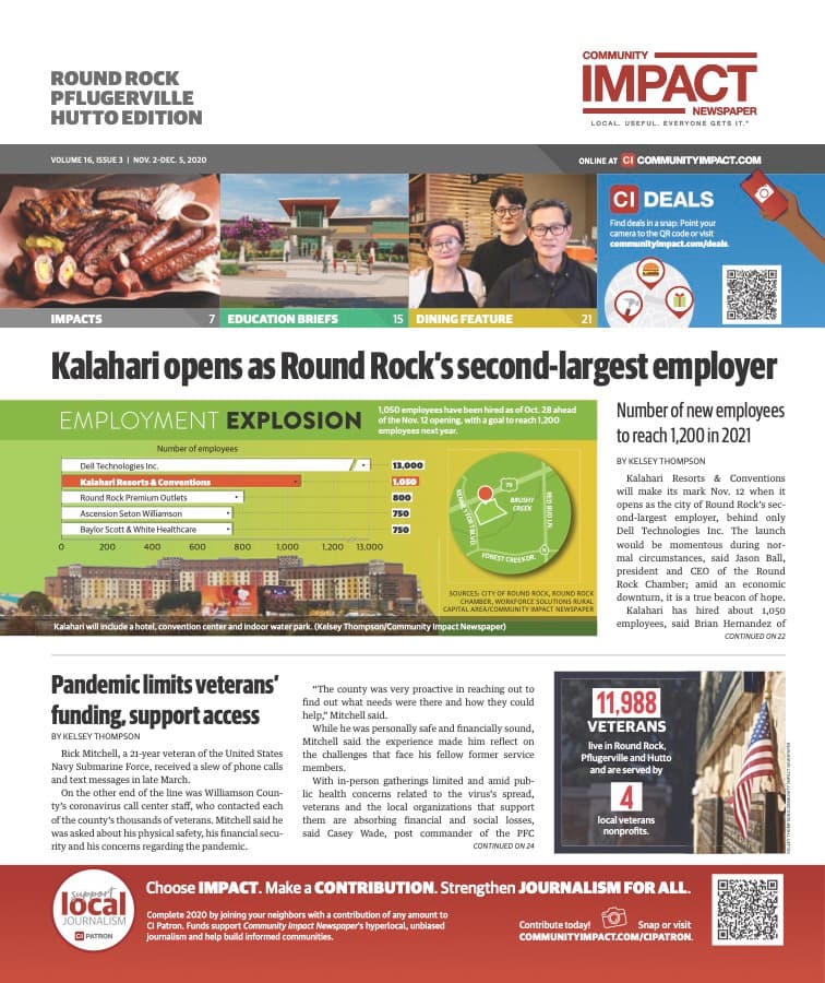 Pflugerville - Hutto cover — November 2020