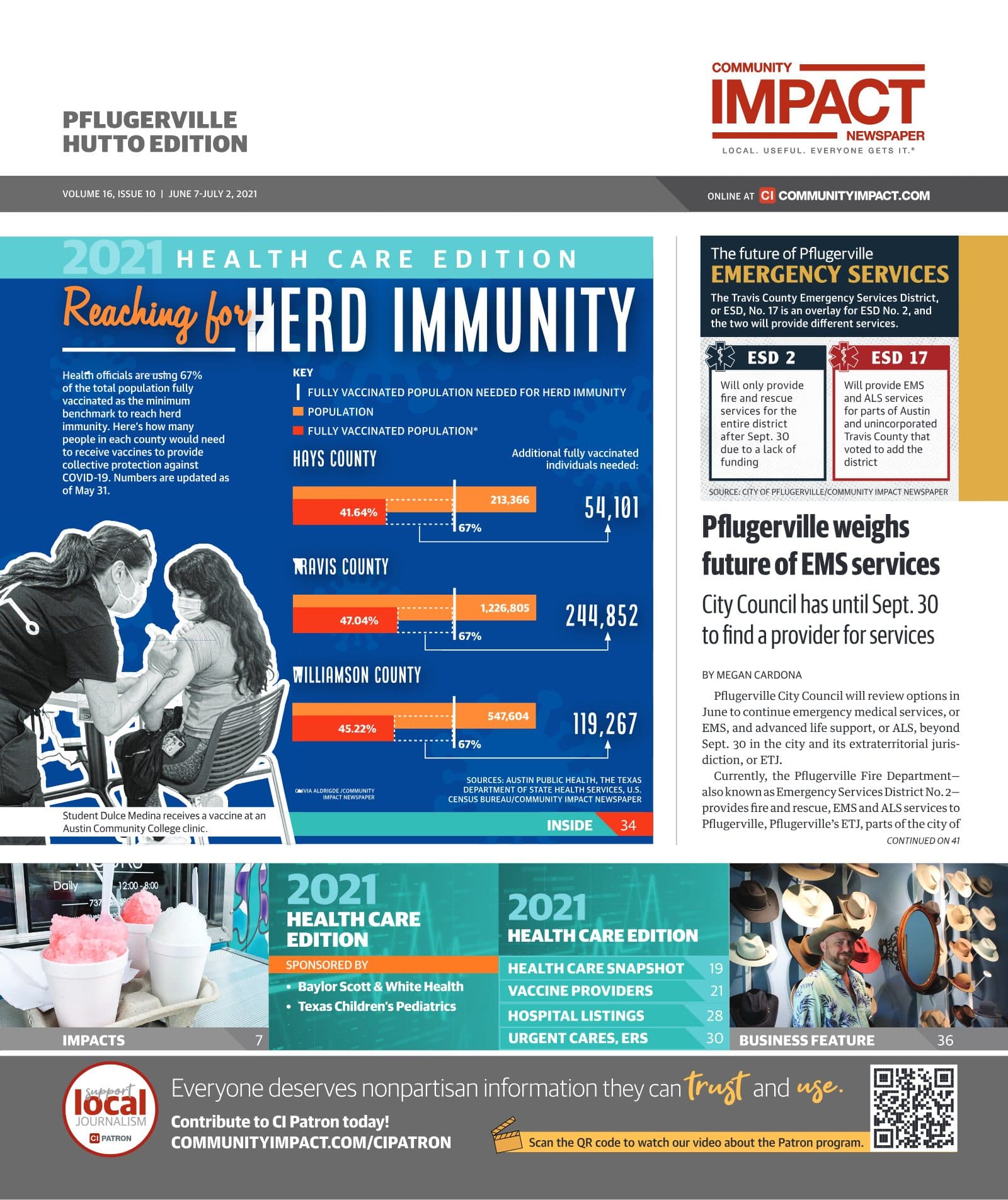 Pflugerville - Hutto cover — June 2021
