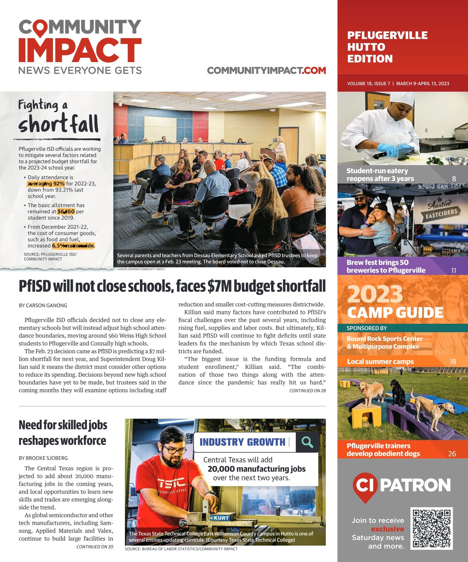 Pflugerville - Hutto cover — March 2023