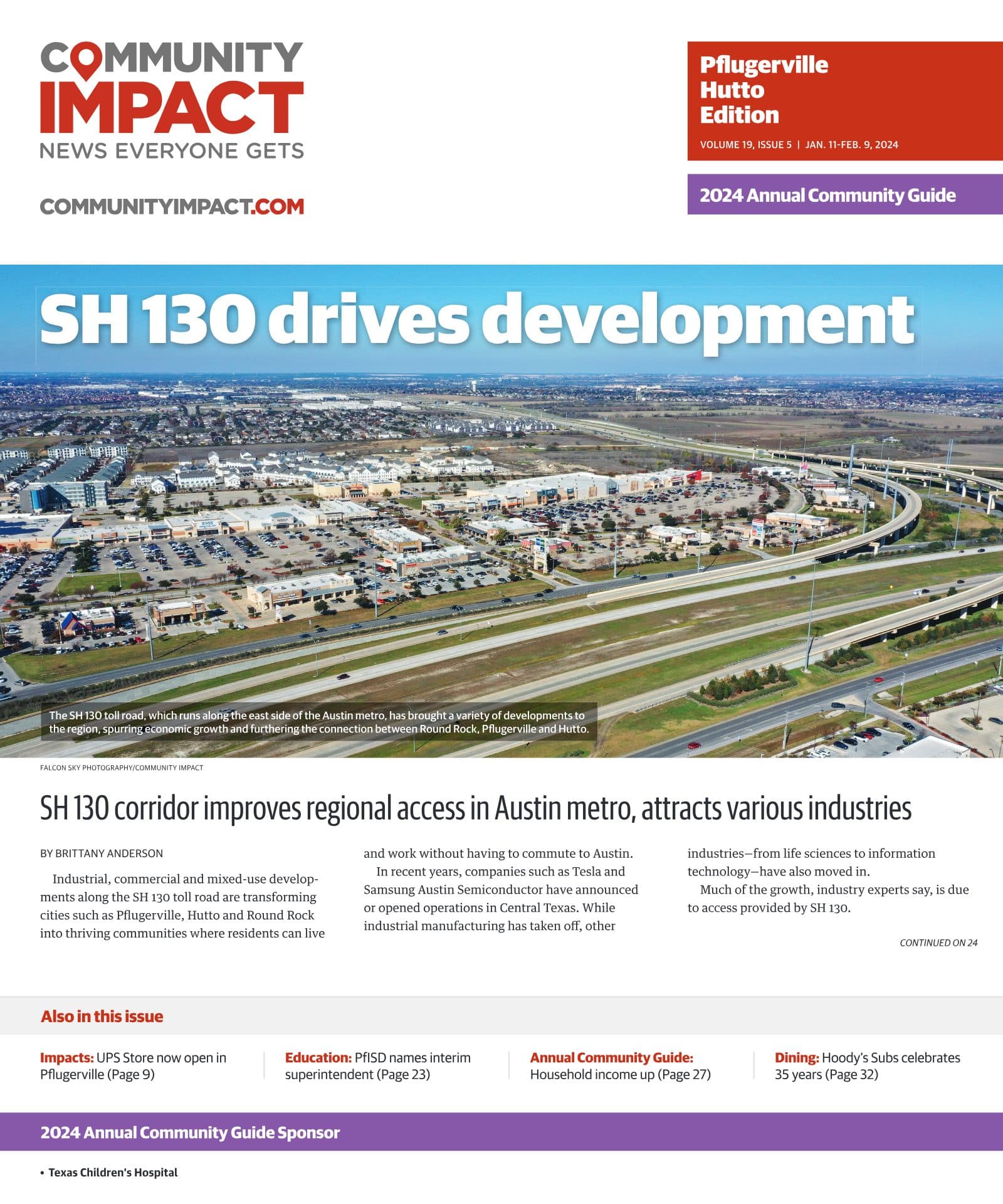 Pflugerville - Hutto cover — January 2024