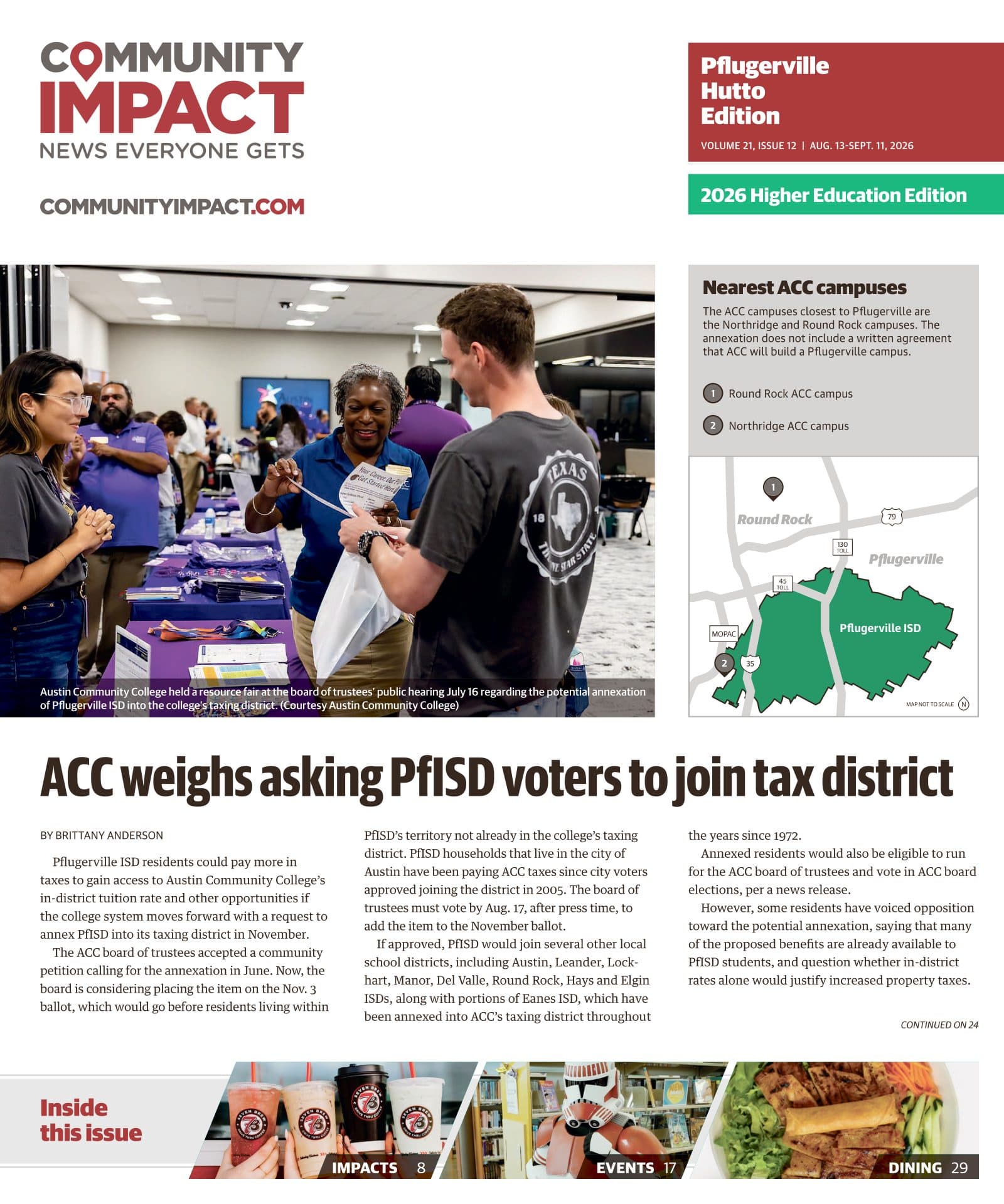 Pflugerville - Hutto cover — August 2026