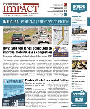 Pearland - Friendswood - Manvel cover — December 2014