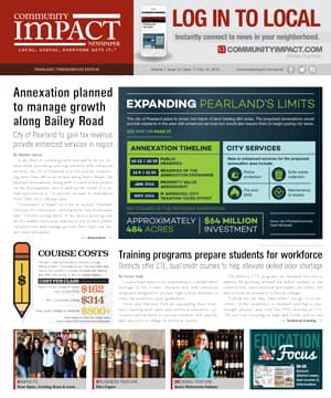 Pearland - Friendswood - Manvel cover — September 2015
