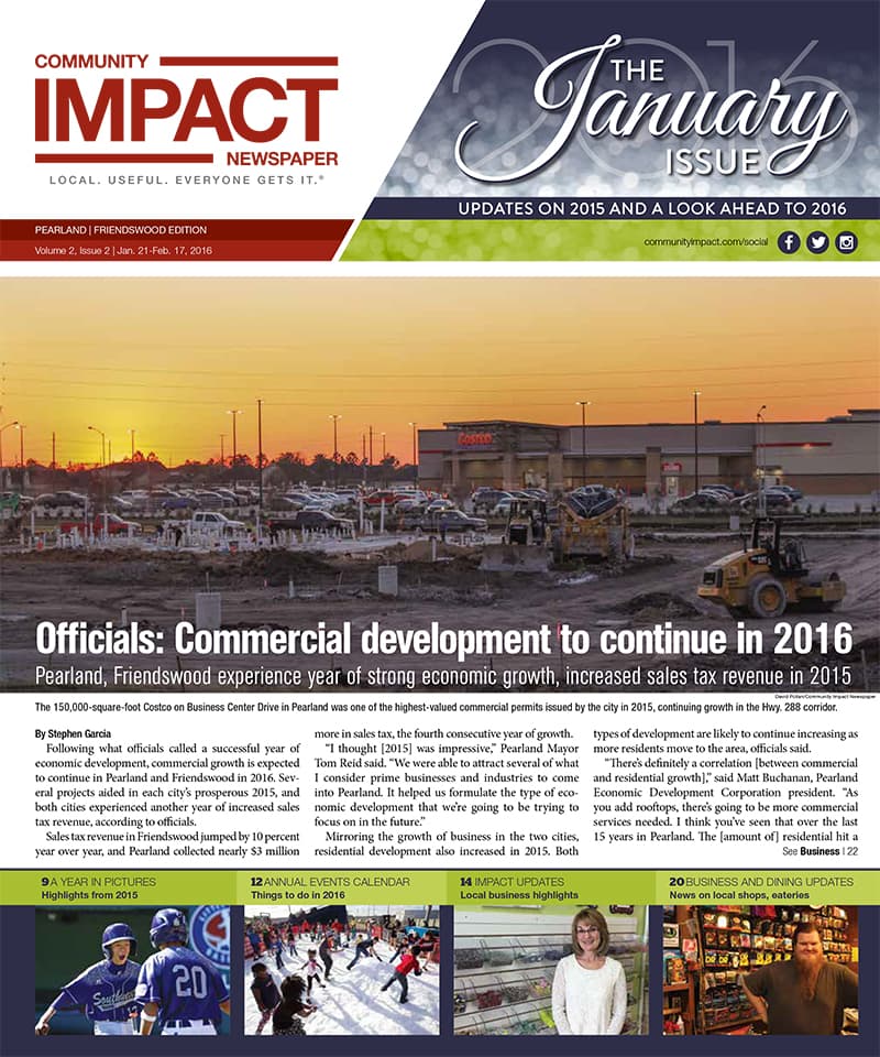 Pearland - Friendswood - Manvel cover — January 2016