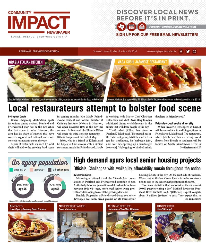 Pearland - Friendswood - Manvel cover — May 2016