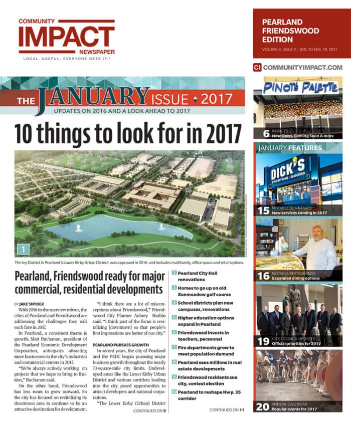 Pearland - Friendswood - Manvel cover — February 2017