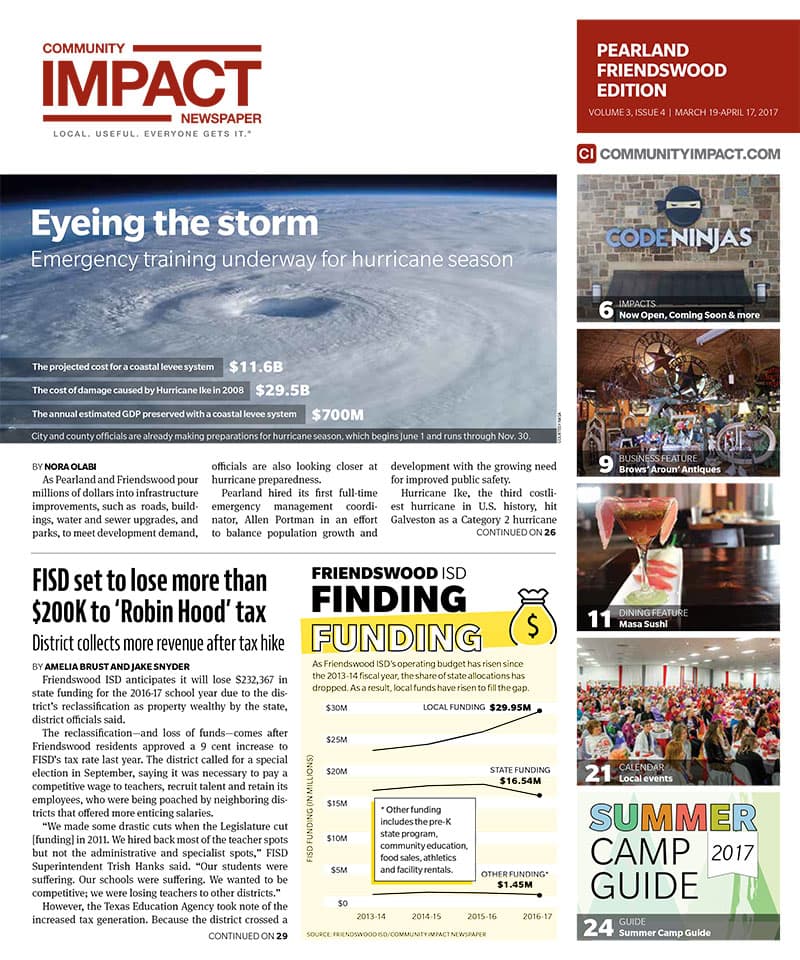 Pearland - Friendswood - Manvel cover — March 2017