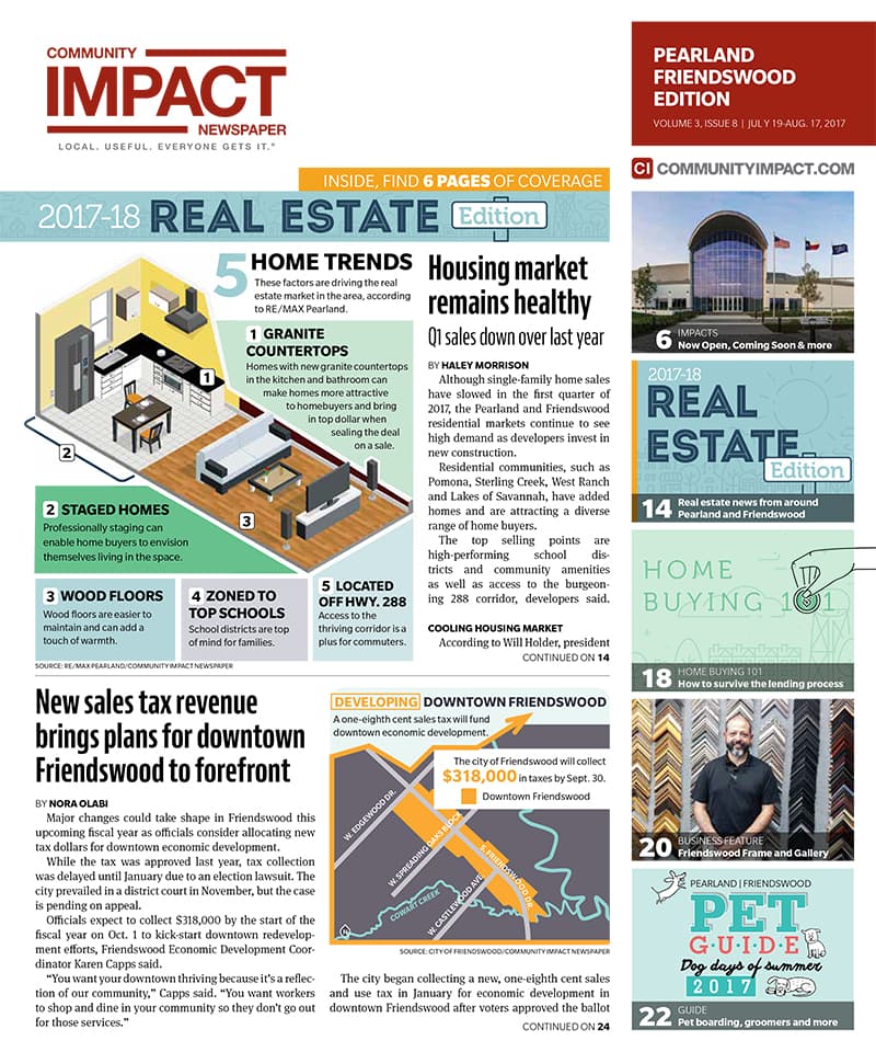Pearland - Friendswood - Manvel cover — July 2017