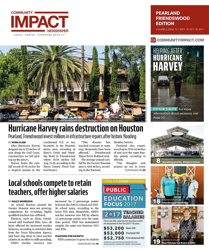 Pearland - Friendswood - Manvel cover — September 2017