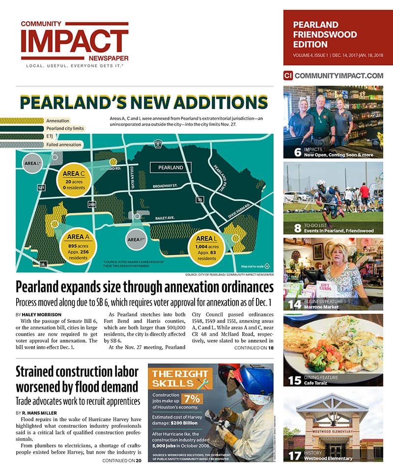 Pearland - Friendswood - Manvel cover — December 2017