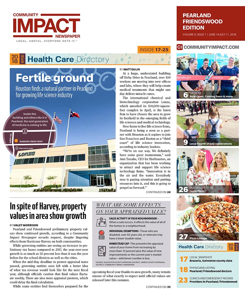 Pearland - Friendswood - Manvel cover — June 2018