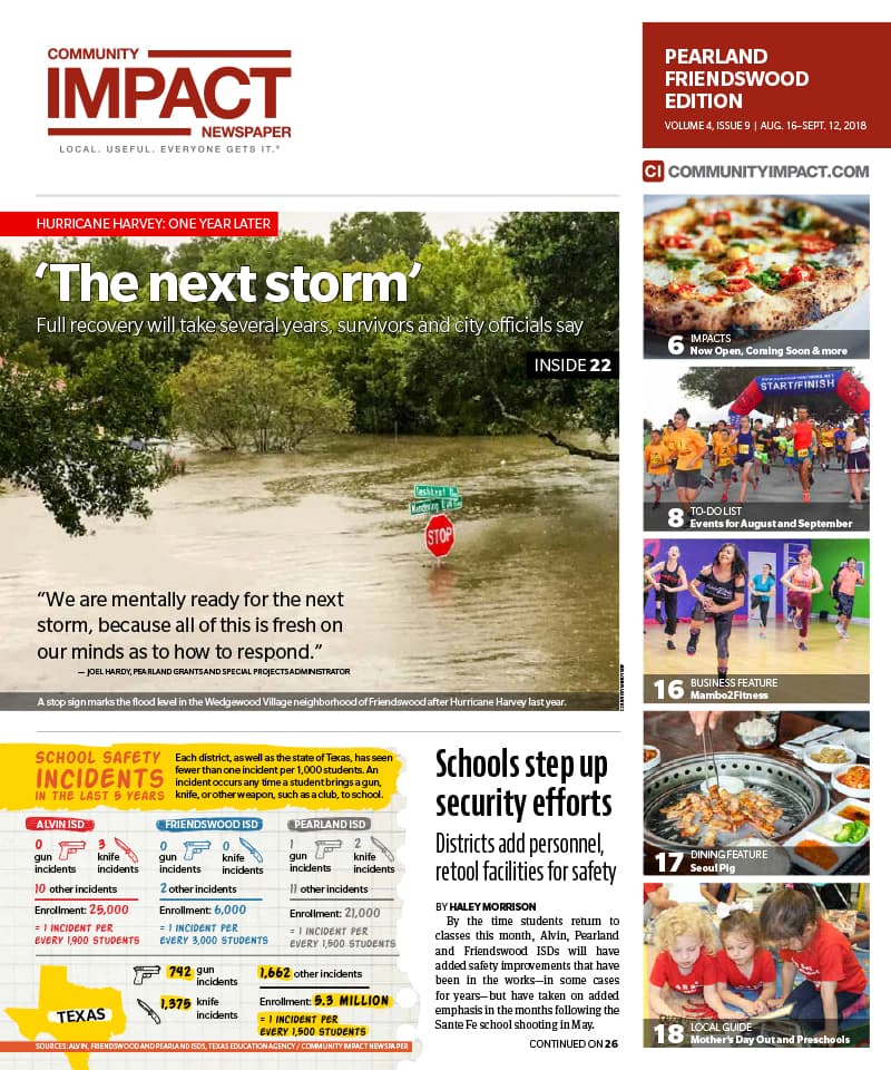 Pearland - Friendswood - Manvel cover — August 2018