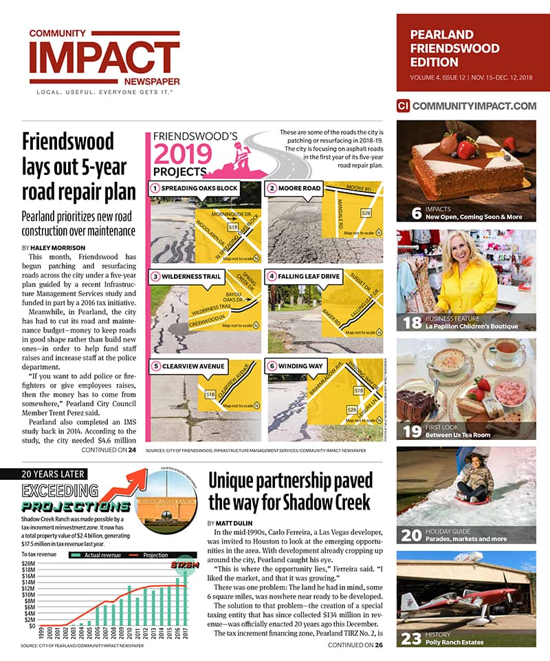 Pearland - Friendswood - Manvel cover — November 2018