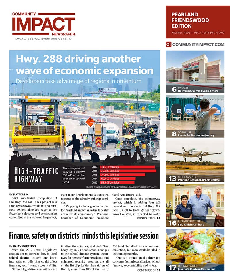 Pearland - Friendswood - Manvel cover — December 2018
