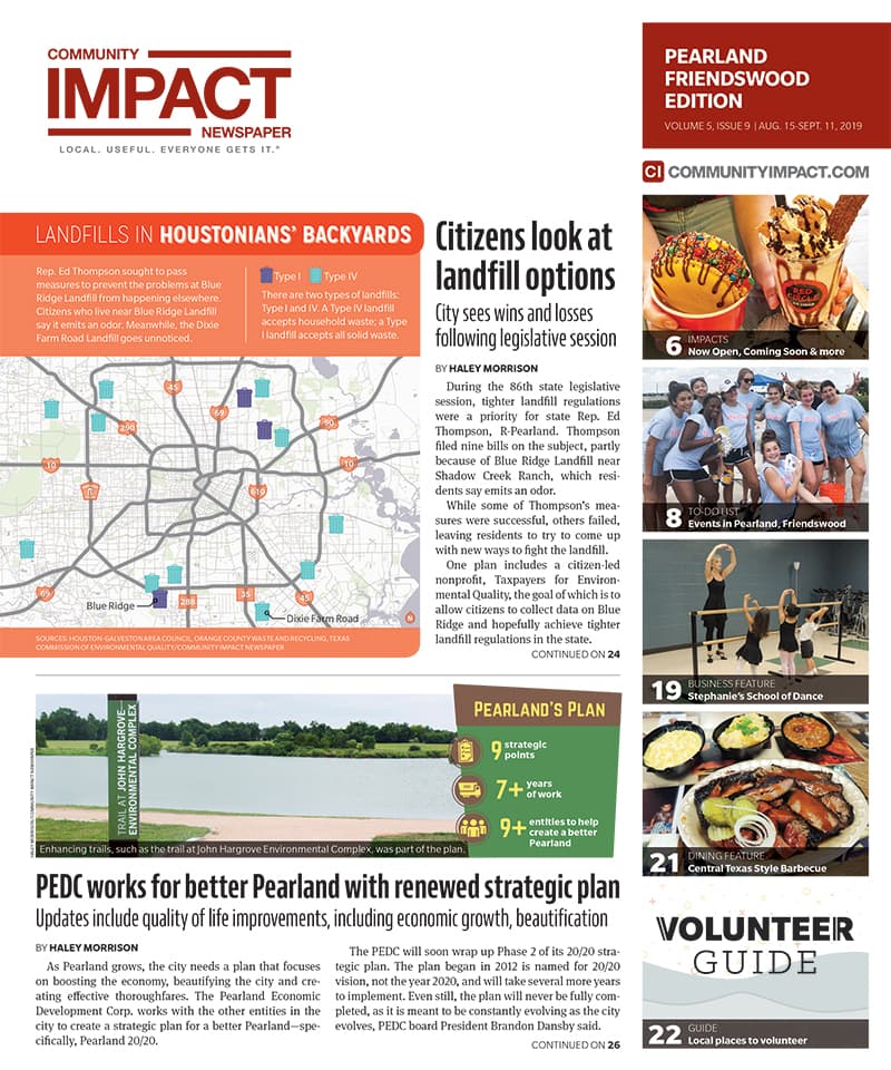 Pearland - Friendswood - Manvel cover — August 2019