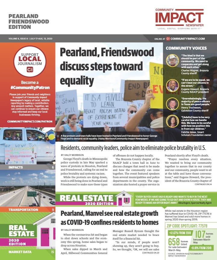 Pearland - Friendswood - Manvel cover — July 2020