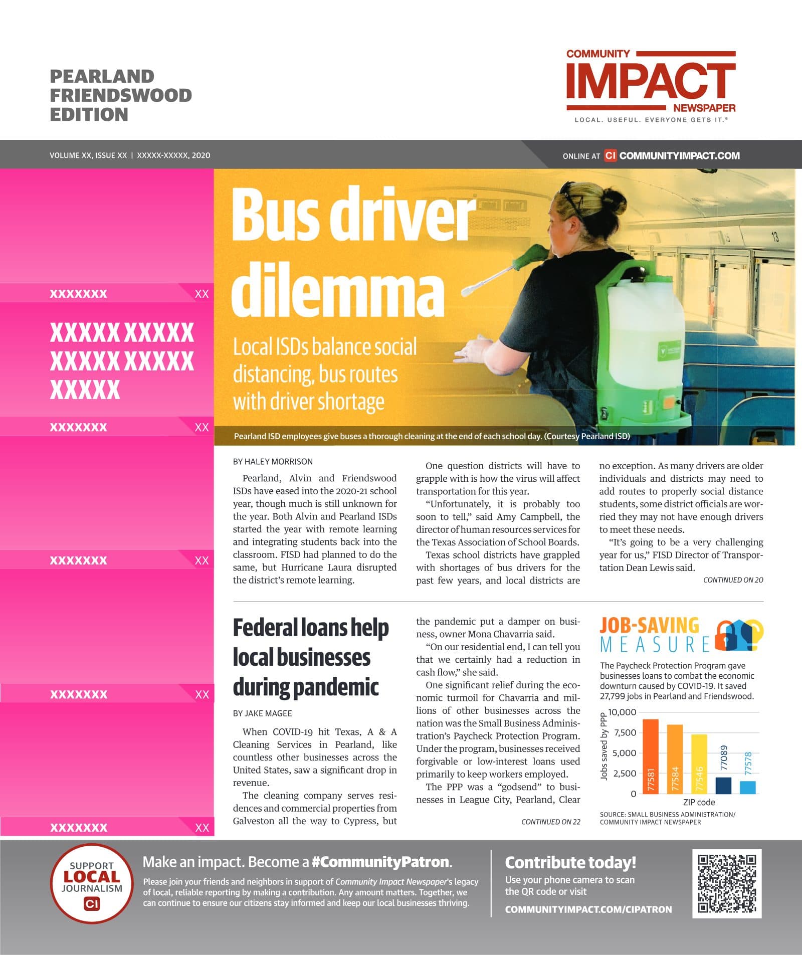 Pearland - Friendswood - Manvel cover — September 2020