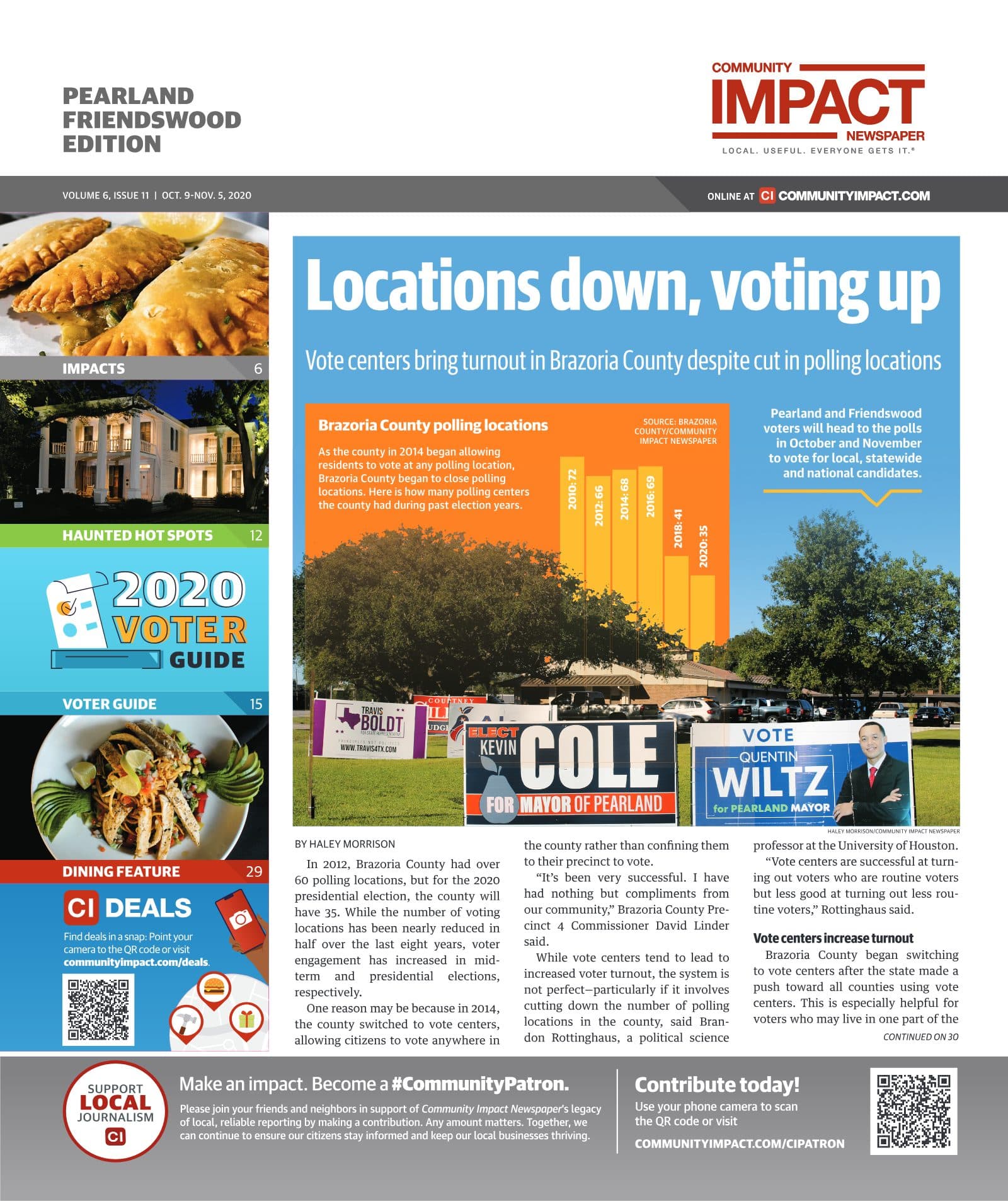 Pearland - Friendswood - Manvel cover — October 2020