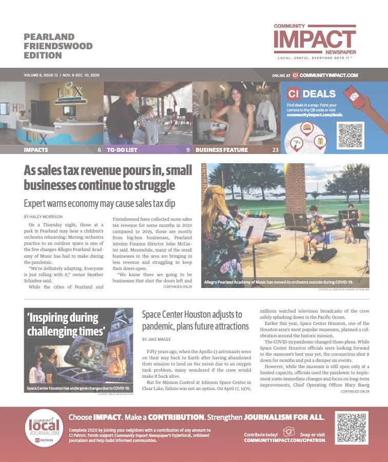 Pearland - Friendswood - Manvel cover — November 2020