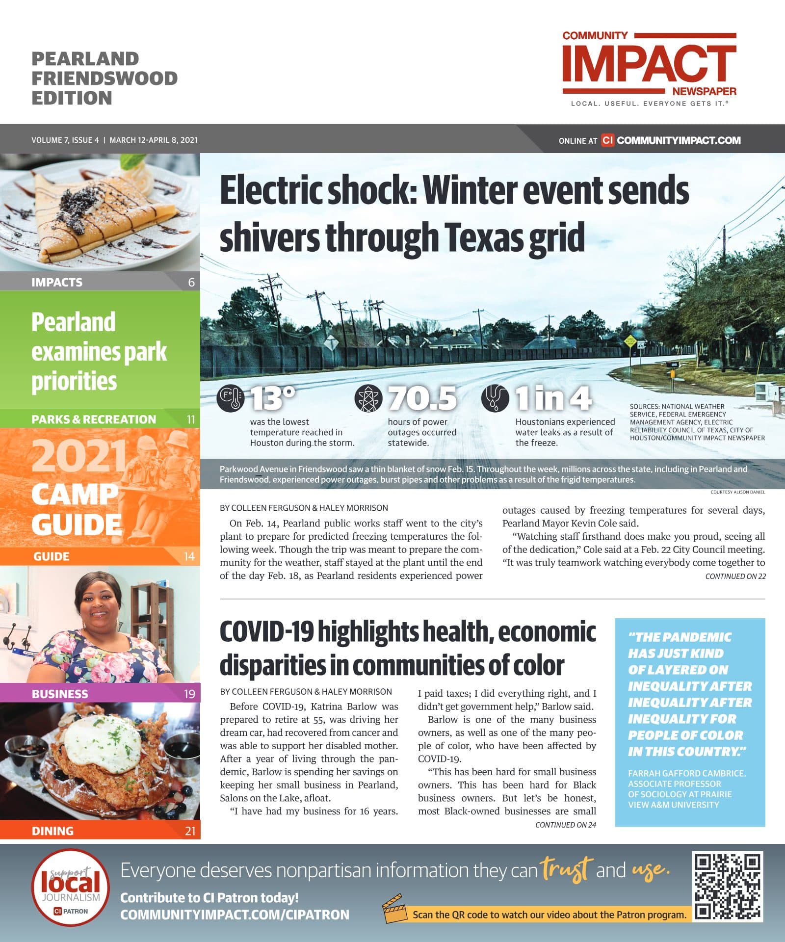 Pearland - Friendswood - Manvel cover — March 2021
