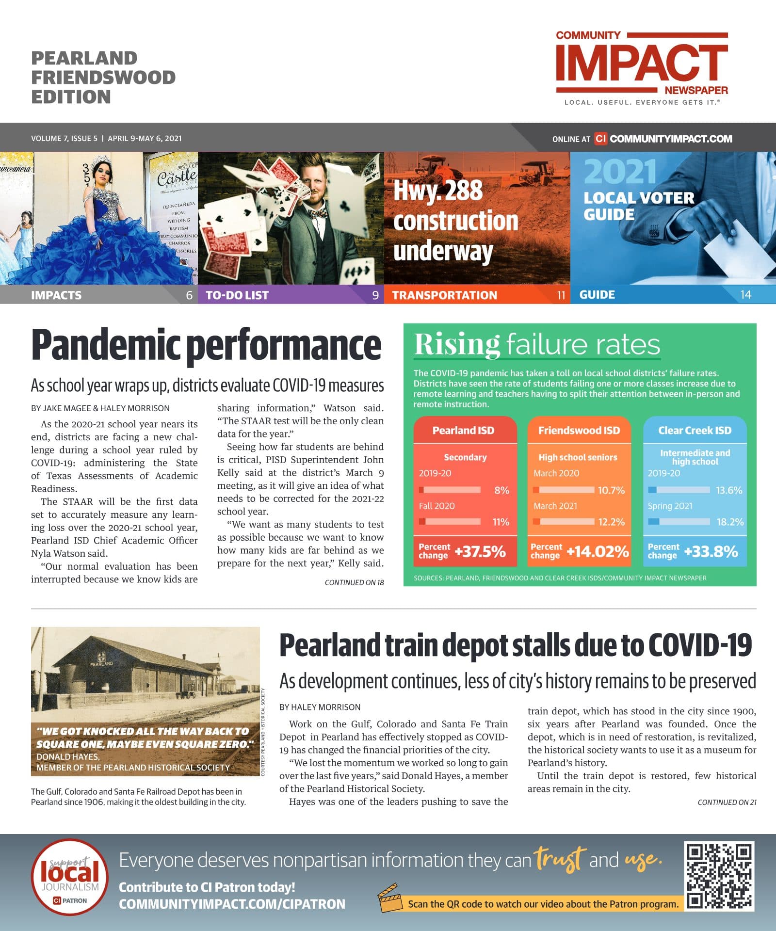 Pearland - Friendswood - Manvel cover — April 2021