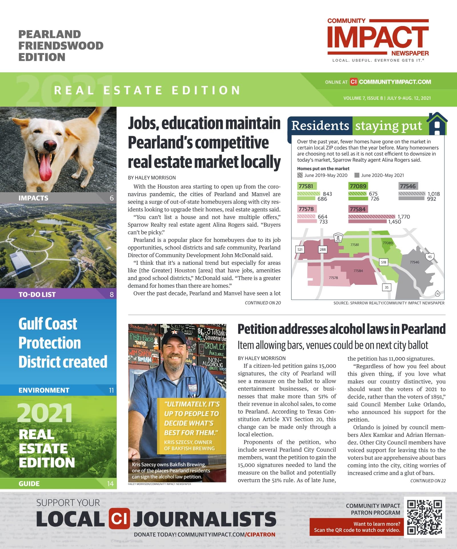 Pearland - Friendswood - Manvel cover — July 2021