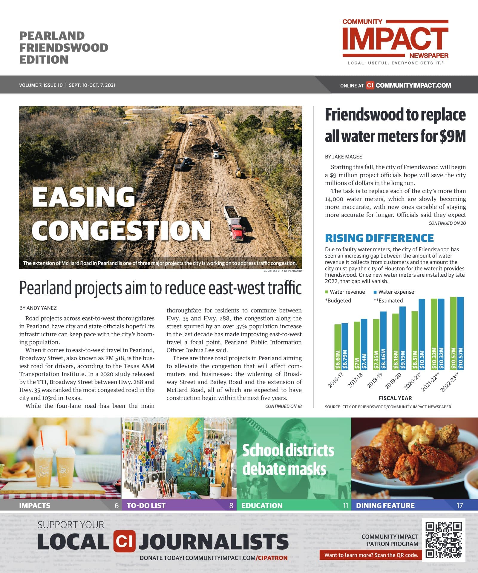Pearland - Friendswood - Manvel cover — September 2021