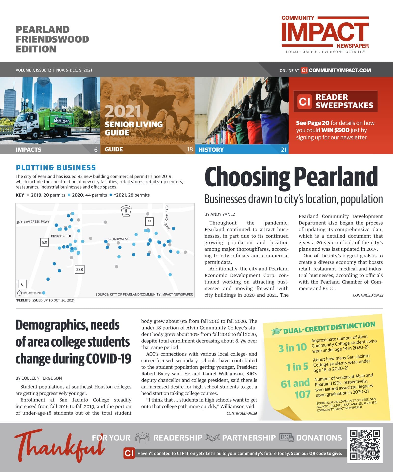 Pearland - Friendswood - Manvel cover — November 2021