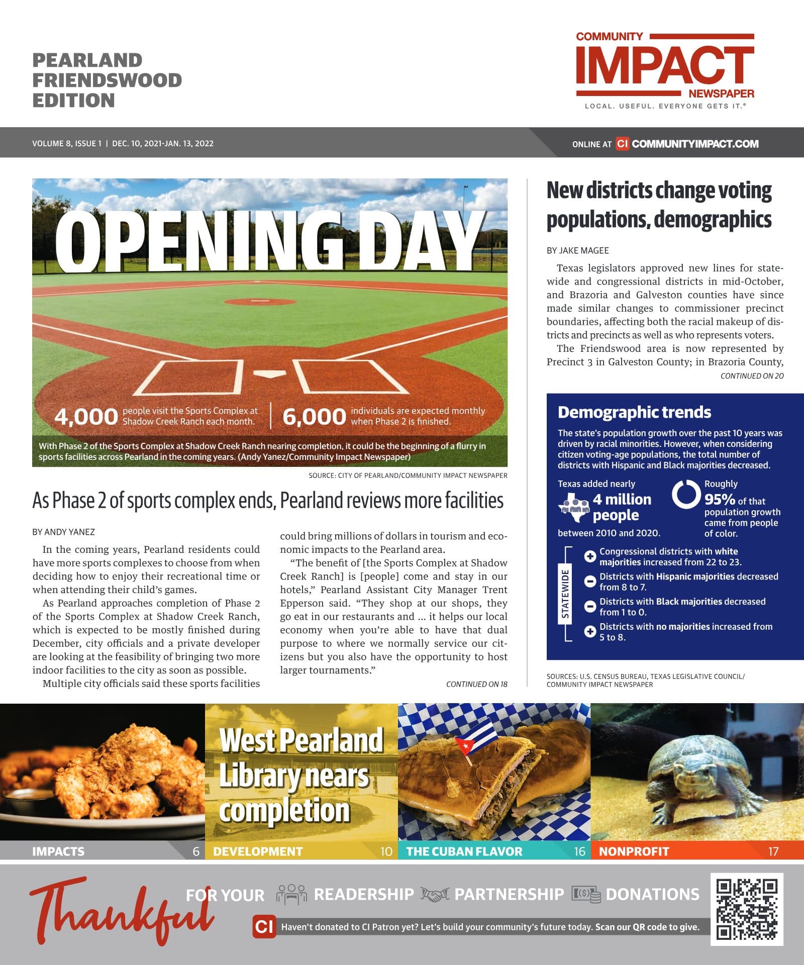 Pearland - Friendswood - Manvel cover — December 2021