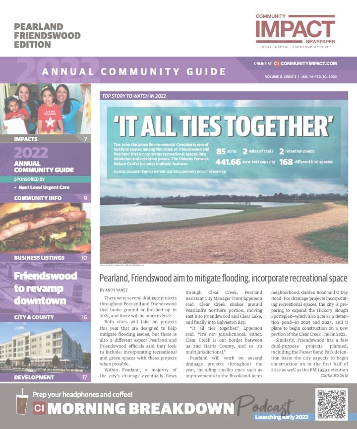 Pearland - Friendswood - Manvel cover — January 2022