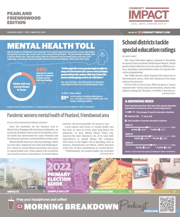 Pearland - Friendswood - Manvel cover — February 2022