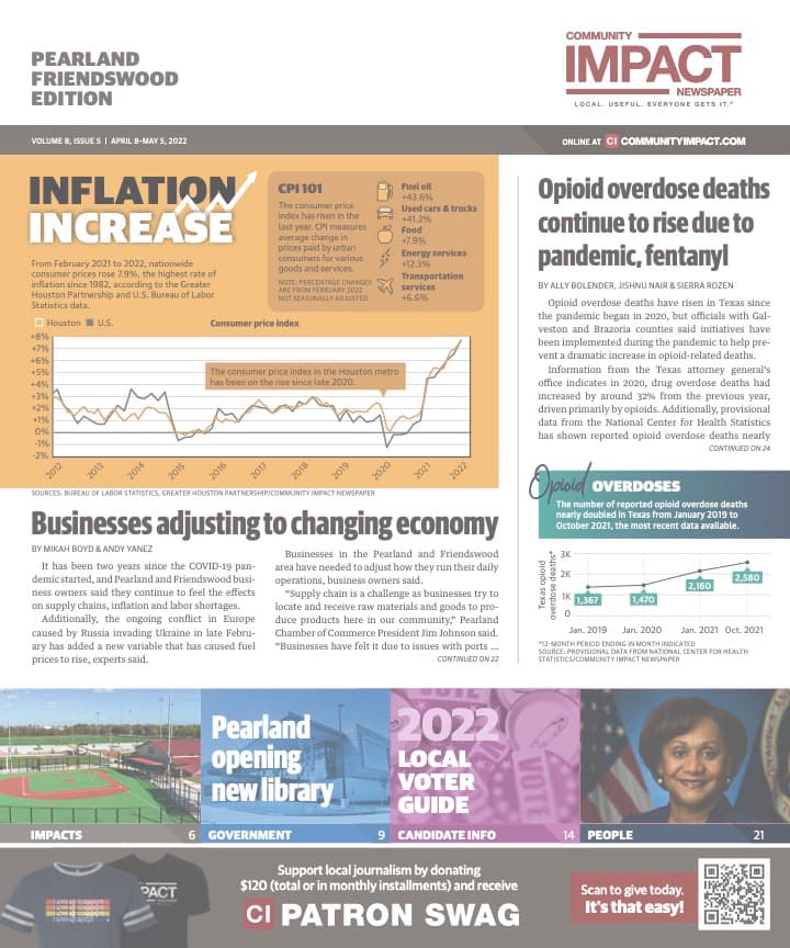 Pearland - Friendswood - Manvel cover — April 2022