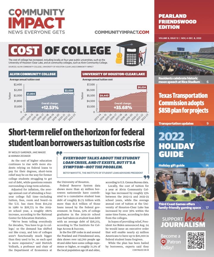 Pearland - Friendswood - Manvel cover — November 2022