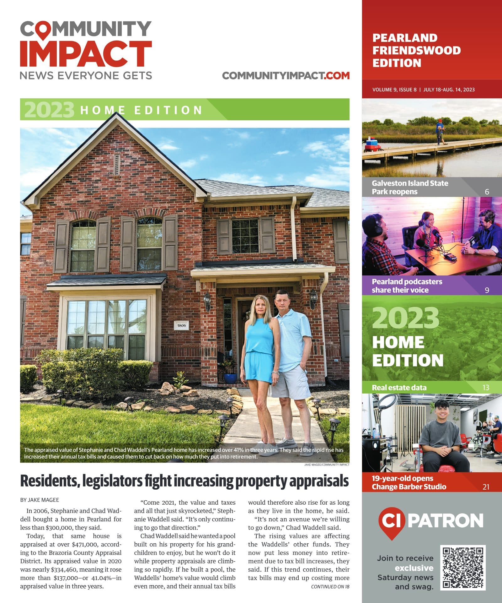 Pearland - Friendswood - Manvel cover — July 2023