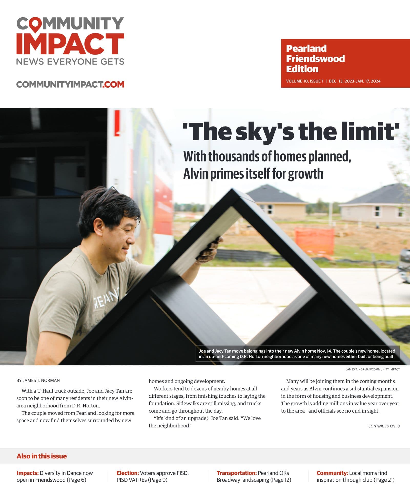 Pearland - Friendswood - Manvel cover — December 2023