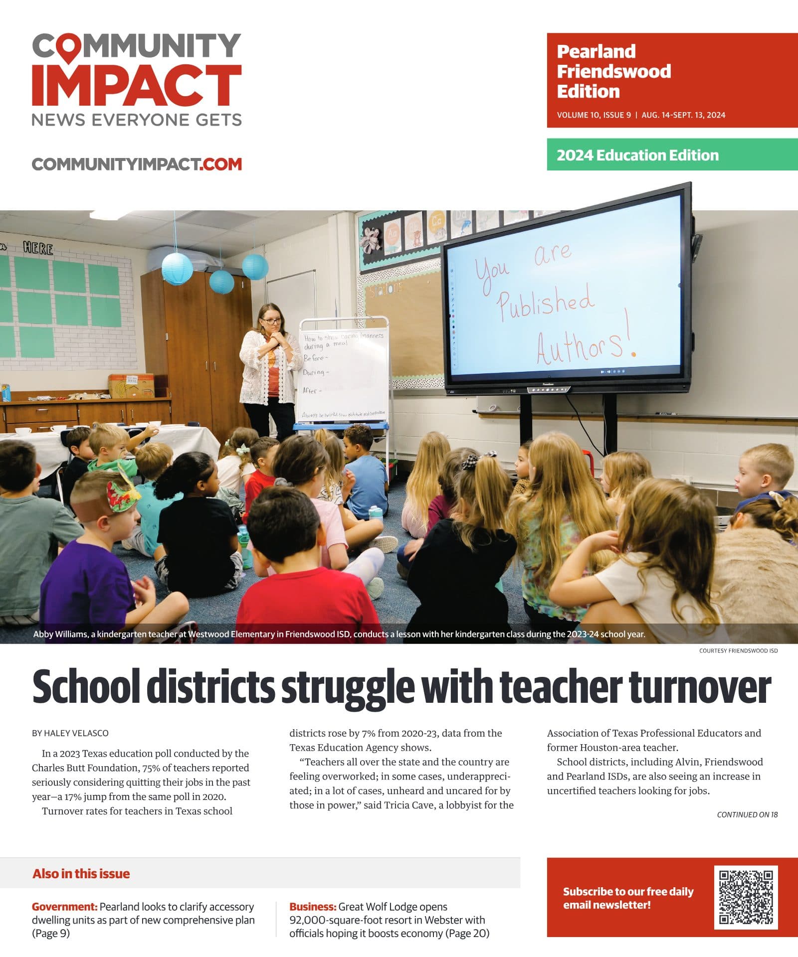 Pearland - Friendswood - Manvel cover — August 2024