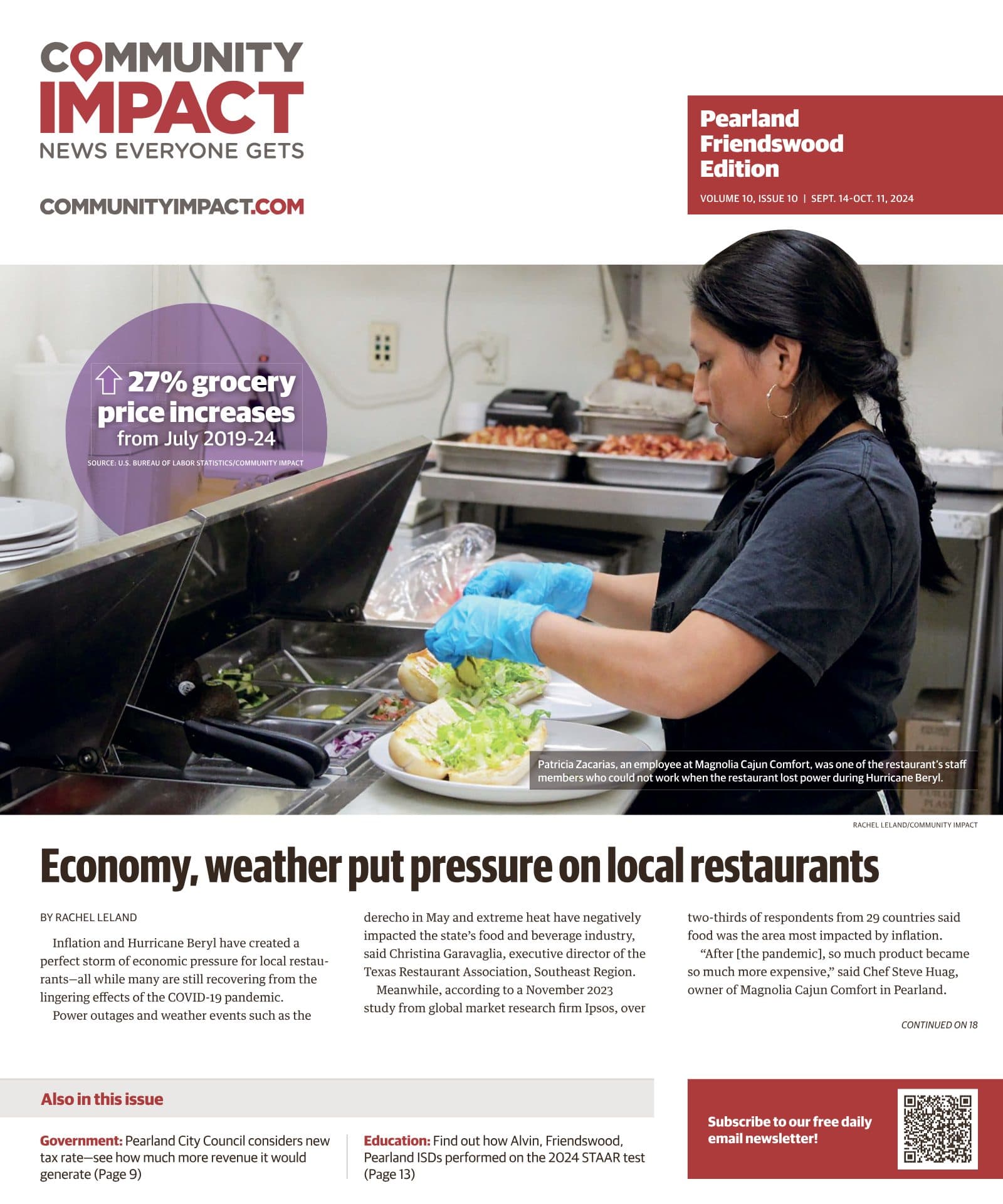 Pearland - Friendswood - Manvel cover — September 2024