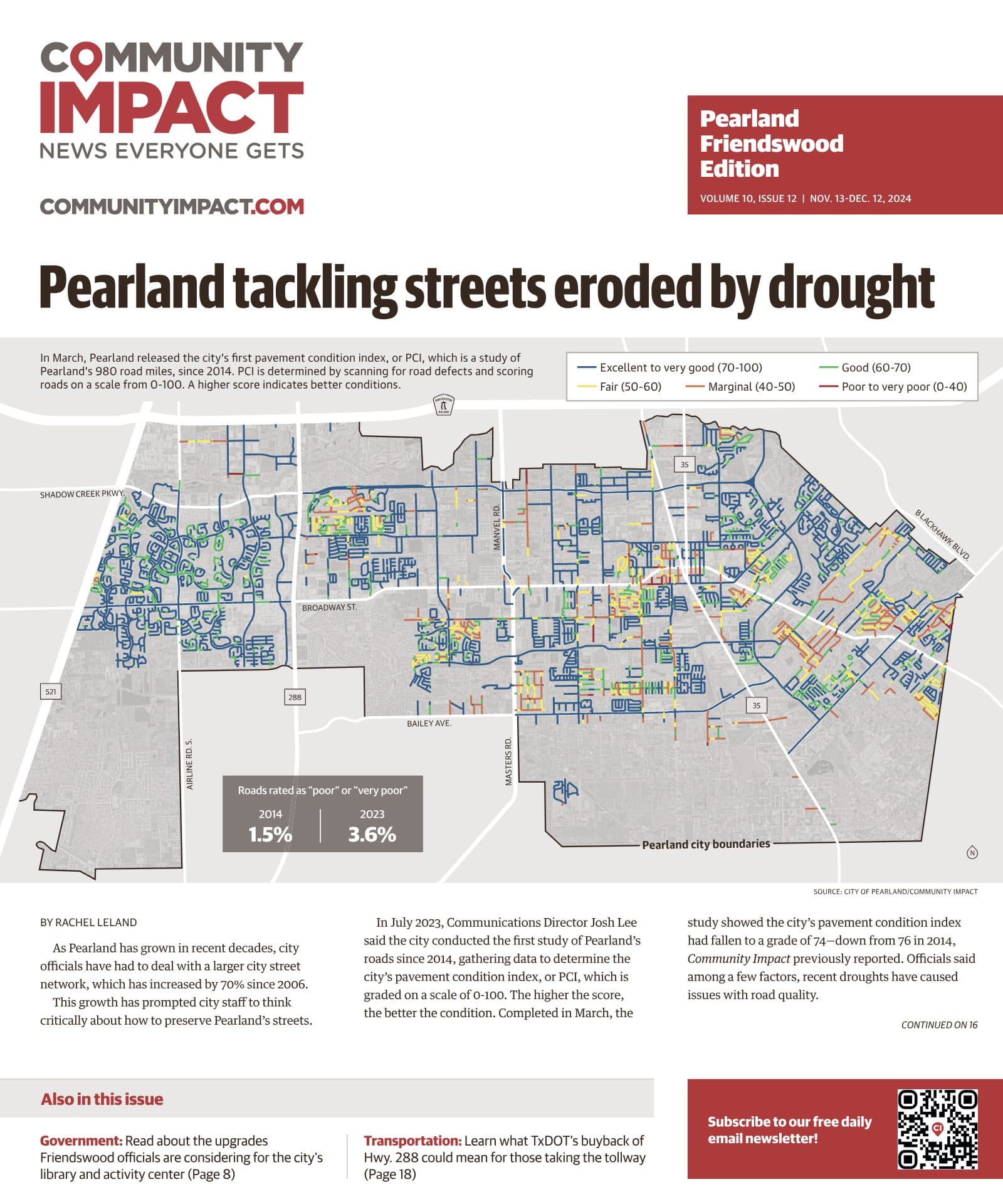 Pearland - Friendswood - Manvel cover — November 2024