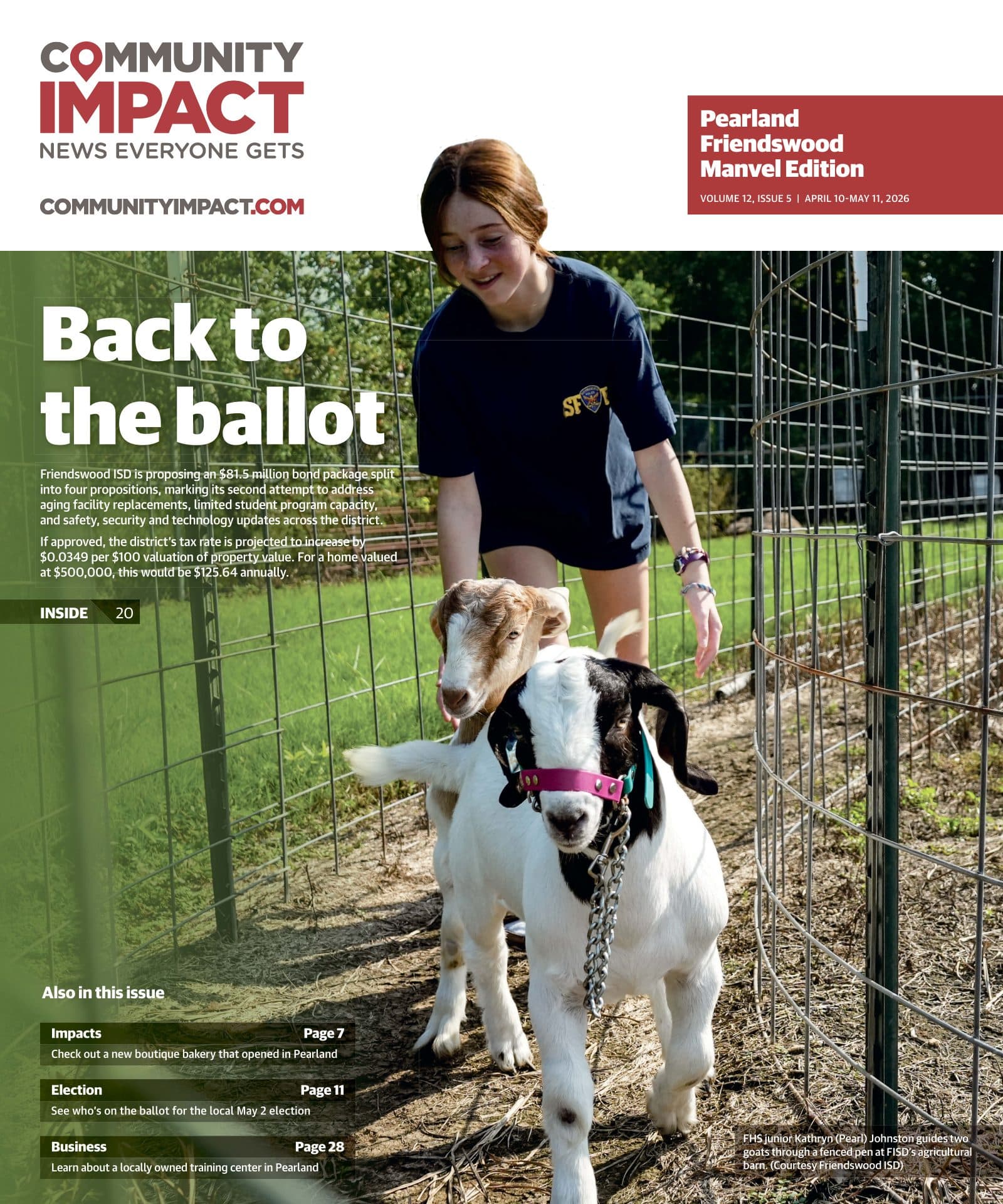 Pearland - Friendswood - Manvel cover — April 2026