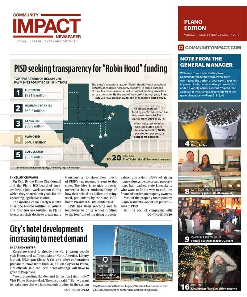 Plano cover — November 2016