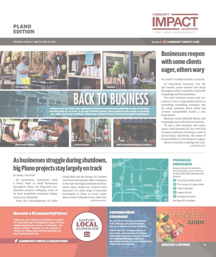 Plano cover — May 2020