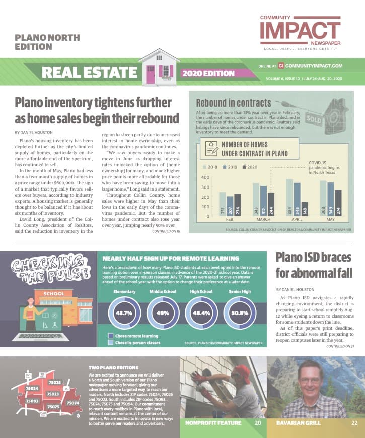 Plano cover — July 2020