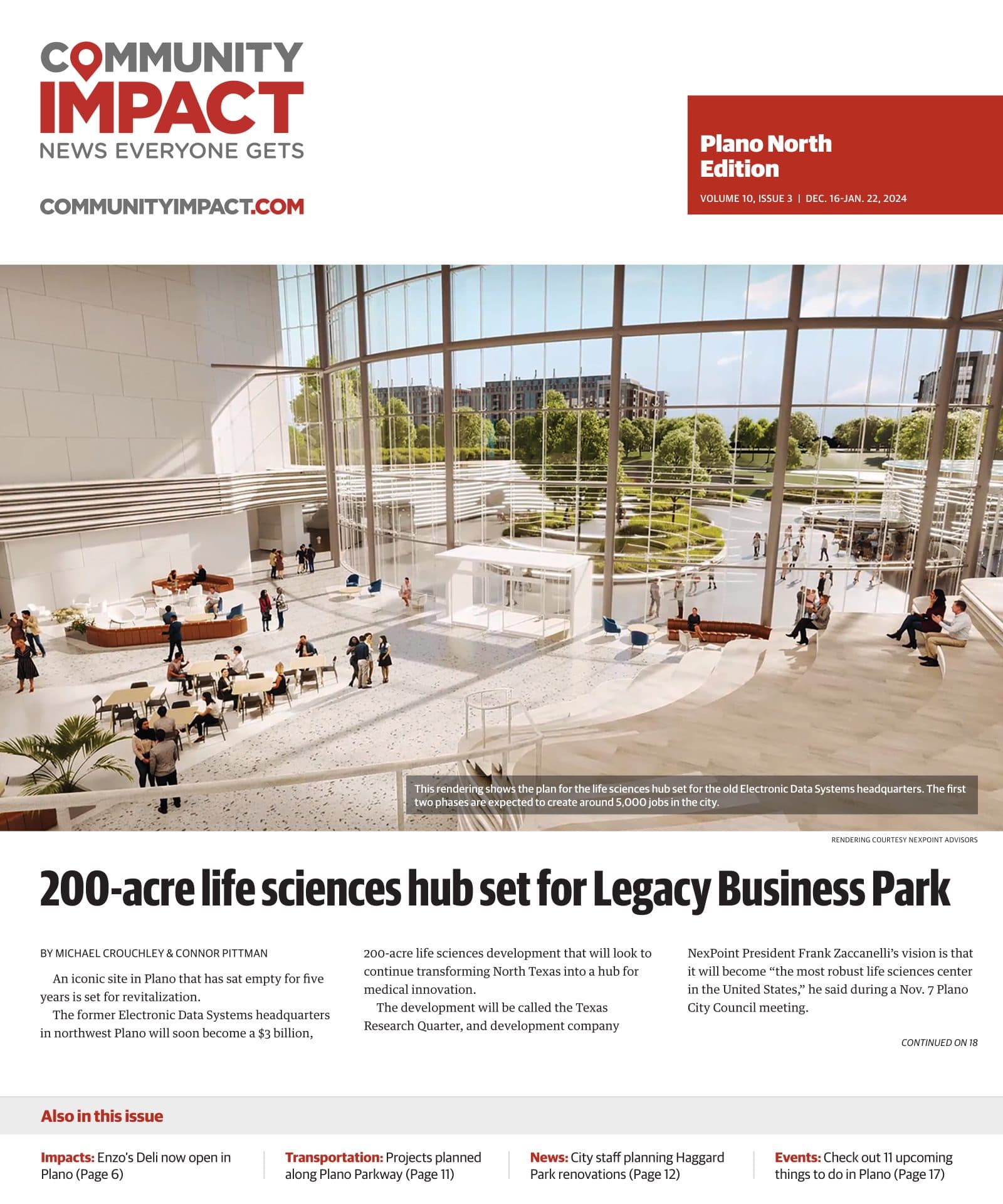 Plano cover — December 2023