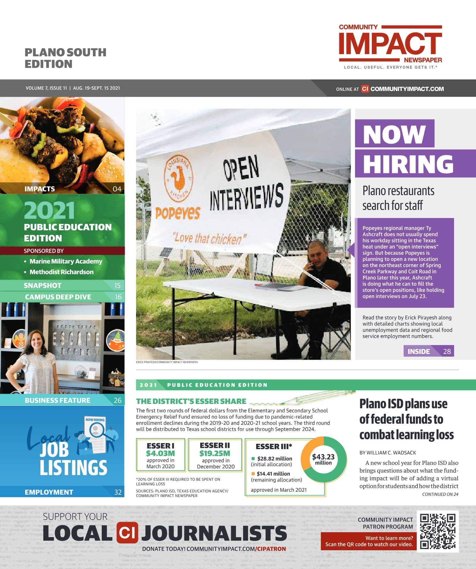 Plano cover — August 2021