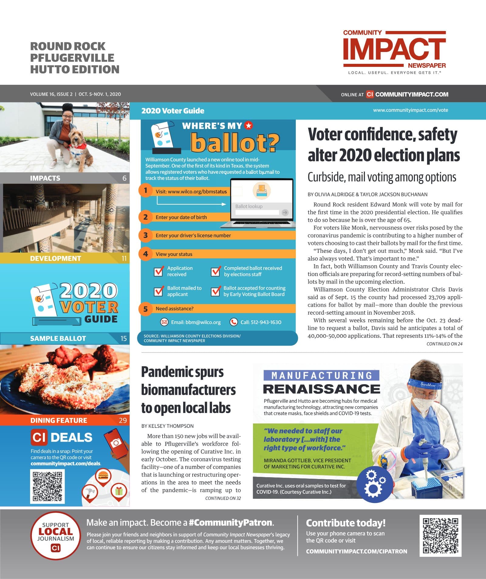 Round Rock cover — October 2020