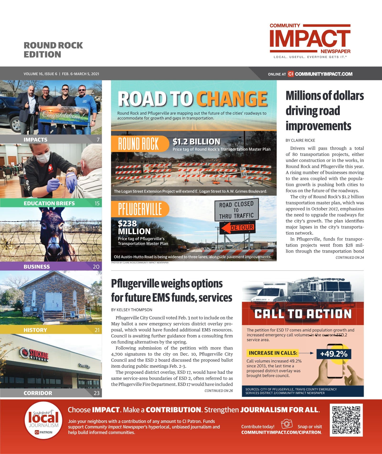 Round Rock cover — February 2021